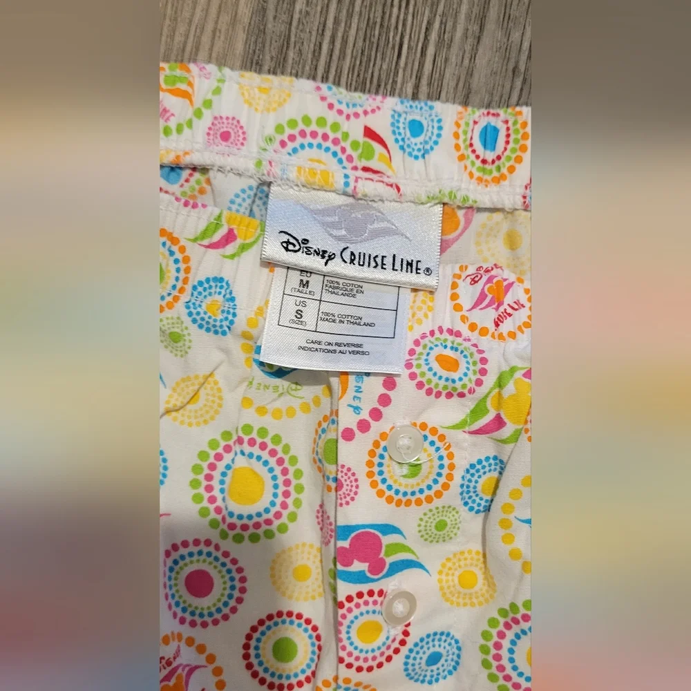 Disney Multicolor Circle Print Pajama Pants - White Base - Picture 2 of 3